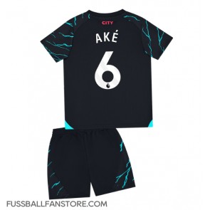 Manchester City Nathan Ake #6 Replik 3rd trikot Kinder 2023-24 Kurzarm (+ Kurze Hosen)